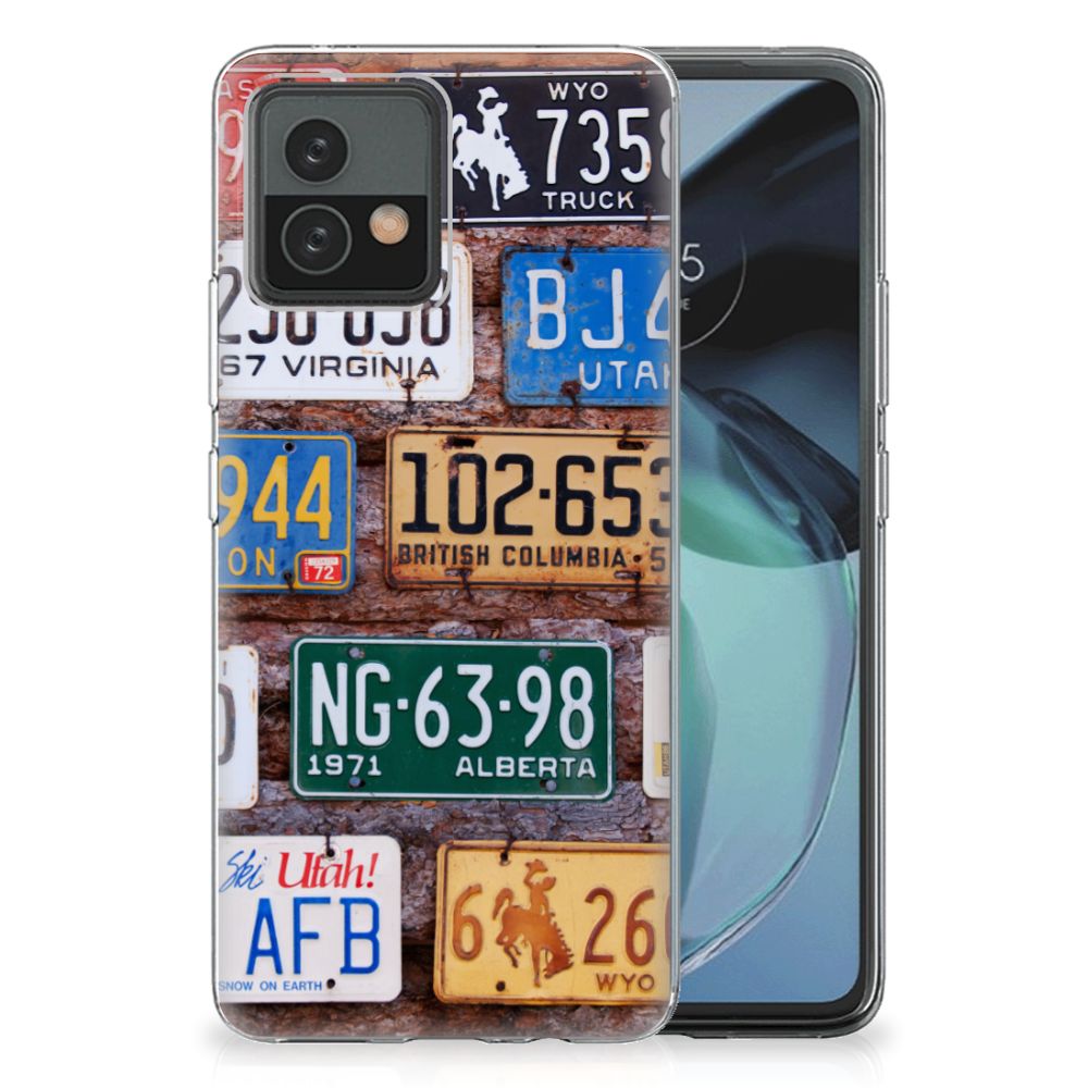 Motorola Moto G72 Siliconen Hoesje met foto Kentekenplaten B2C Telecom