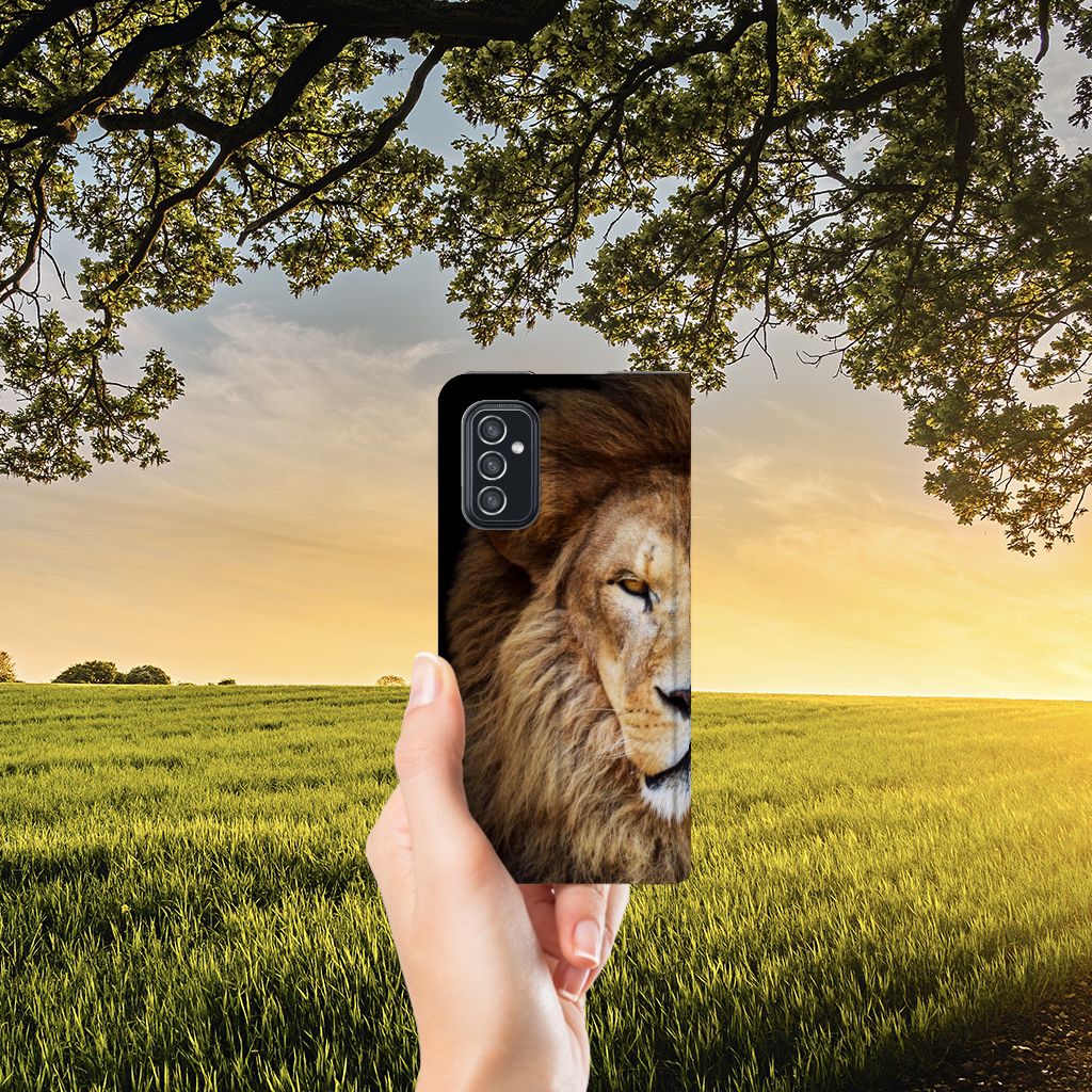 Samsung Galaxy M52 Hoesje maken Leeuw - B2C Telecom