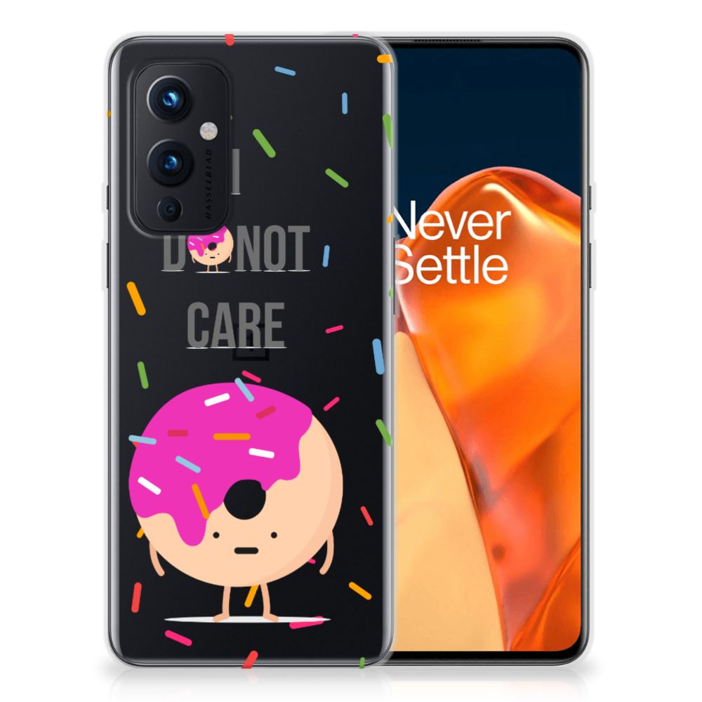 OnePlus 9 Siliconen Case Donut Roze