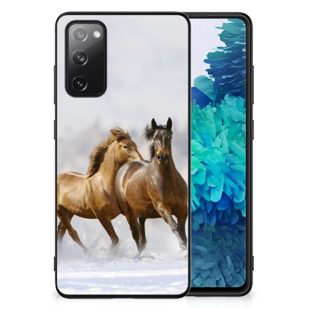 Samsung Galaxy S20 FE Dierenprint Telefoonhoesje Paarden B2C Telecom