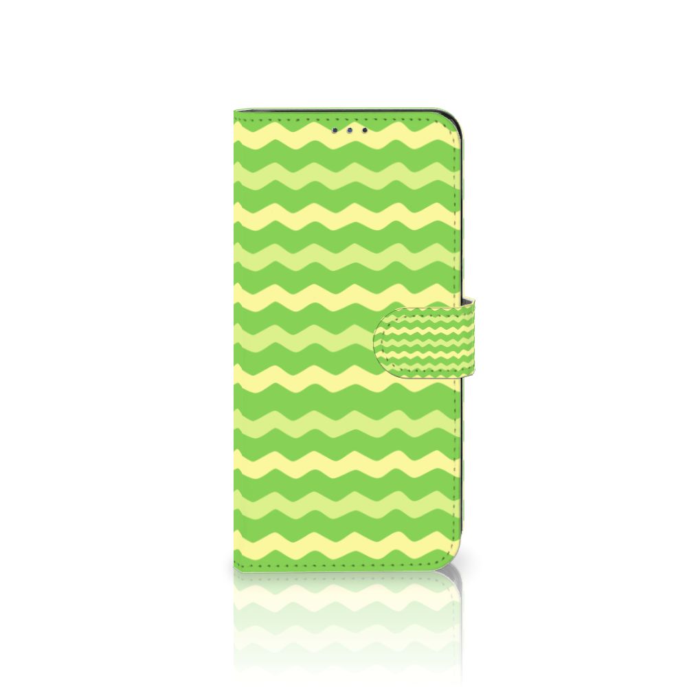 Motorola Moto G22 Telefoon Hoesje Waves Green