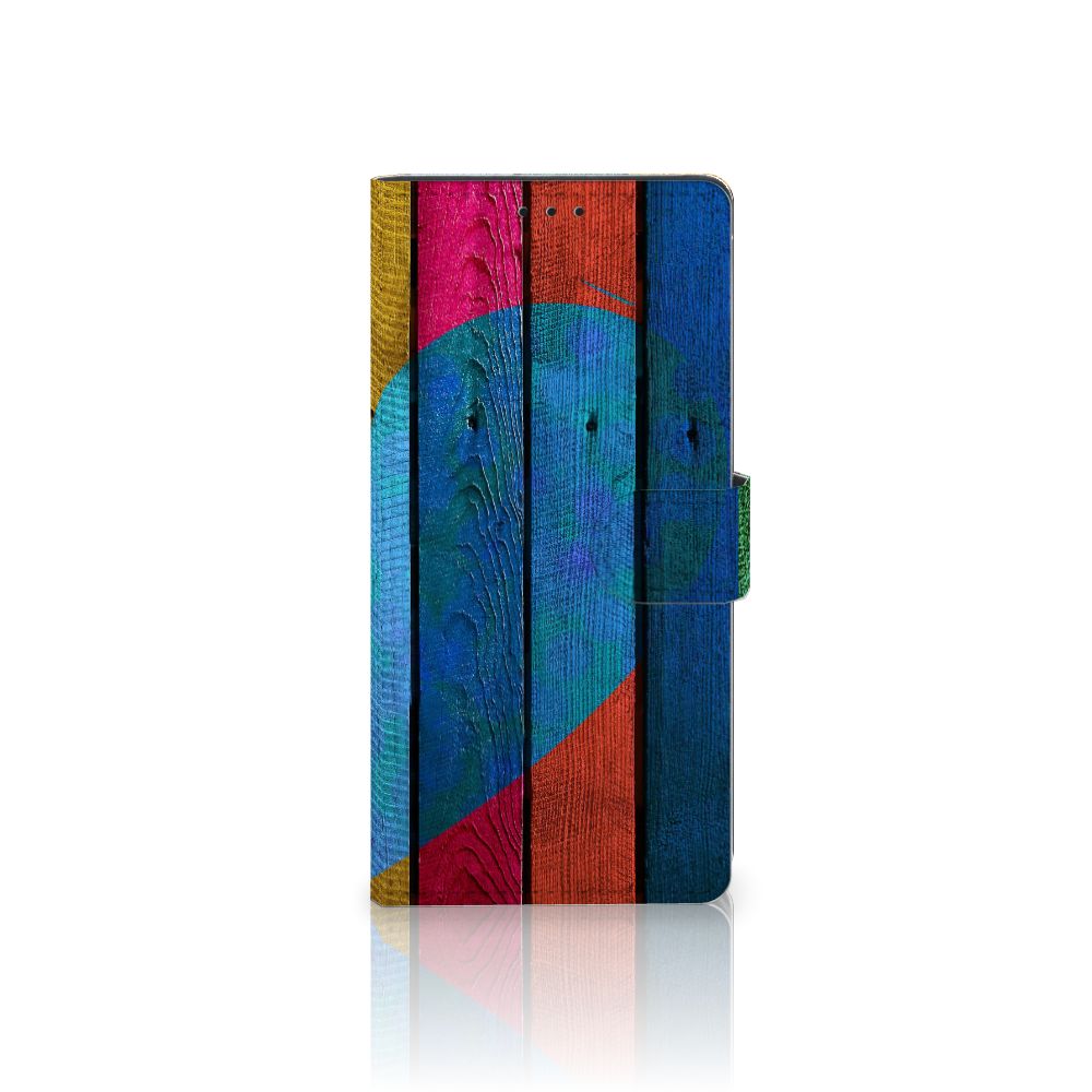 Samsung Galaxy A02s | M02s Book Style Case Wood Heart - Cadeau voor je Vriend