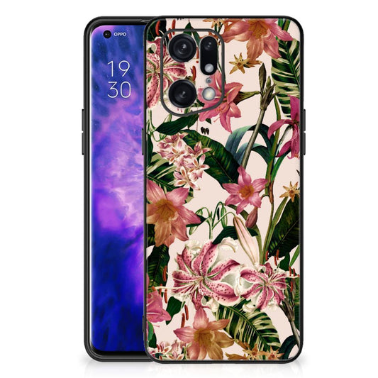 OPPO Find X5 Pro Bloemen Hoesje Flowers