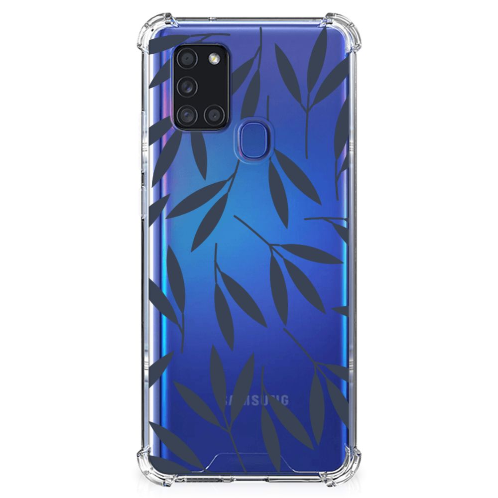 Samsung Galaxy A21s Case Leaves Blue B2C Telecom
