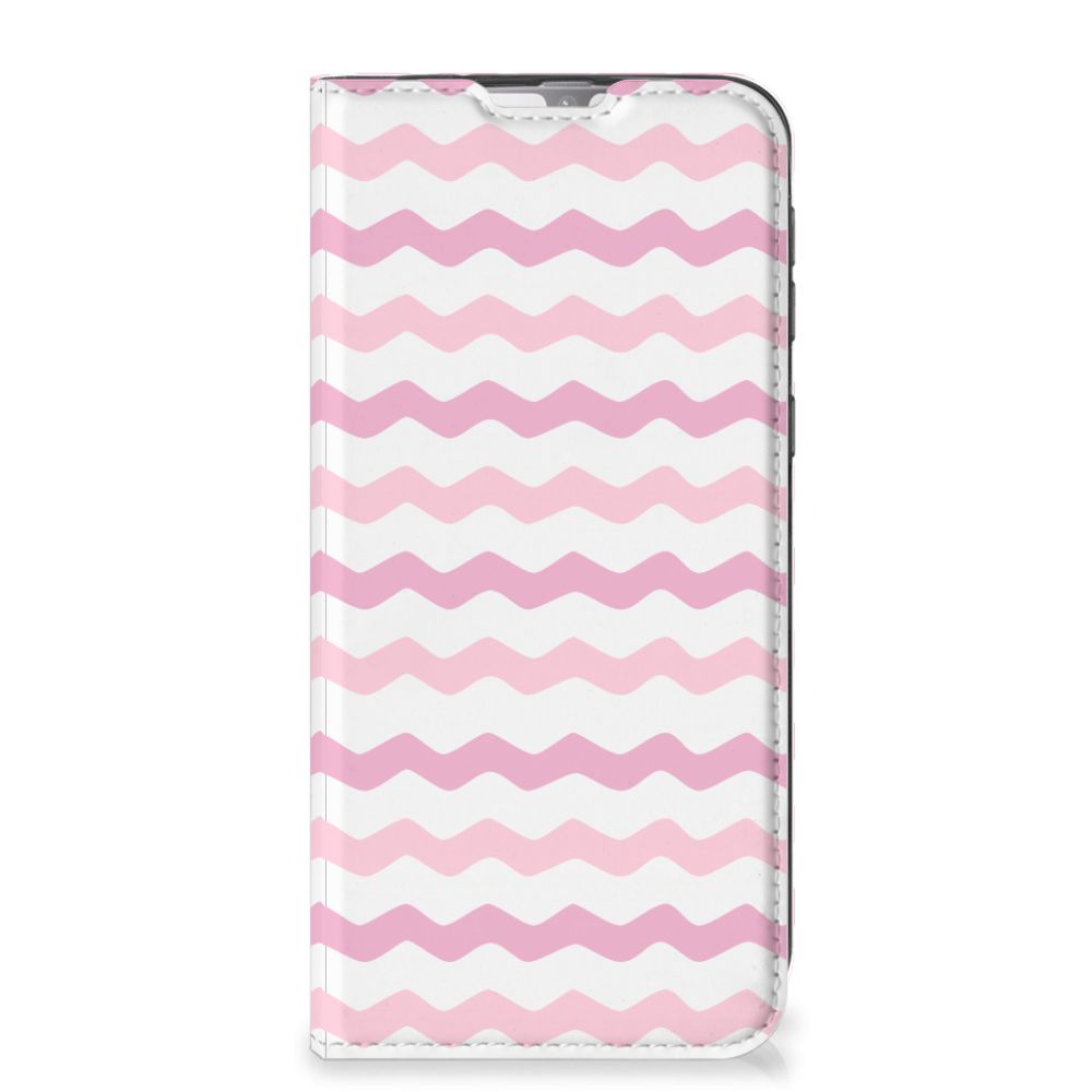 Samsung Galaxy M31 Hoesje met Magneet Waves Roze - B2C Telecom