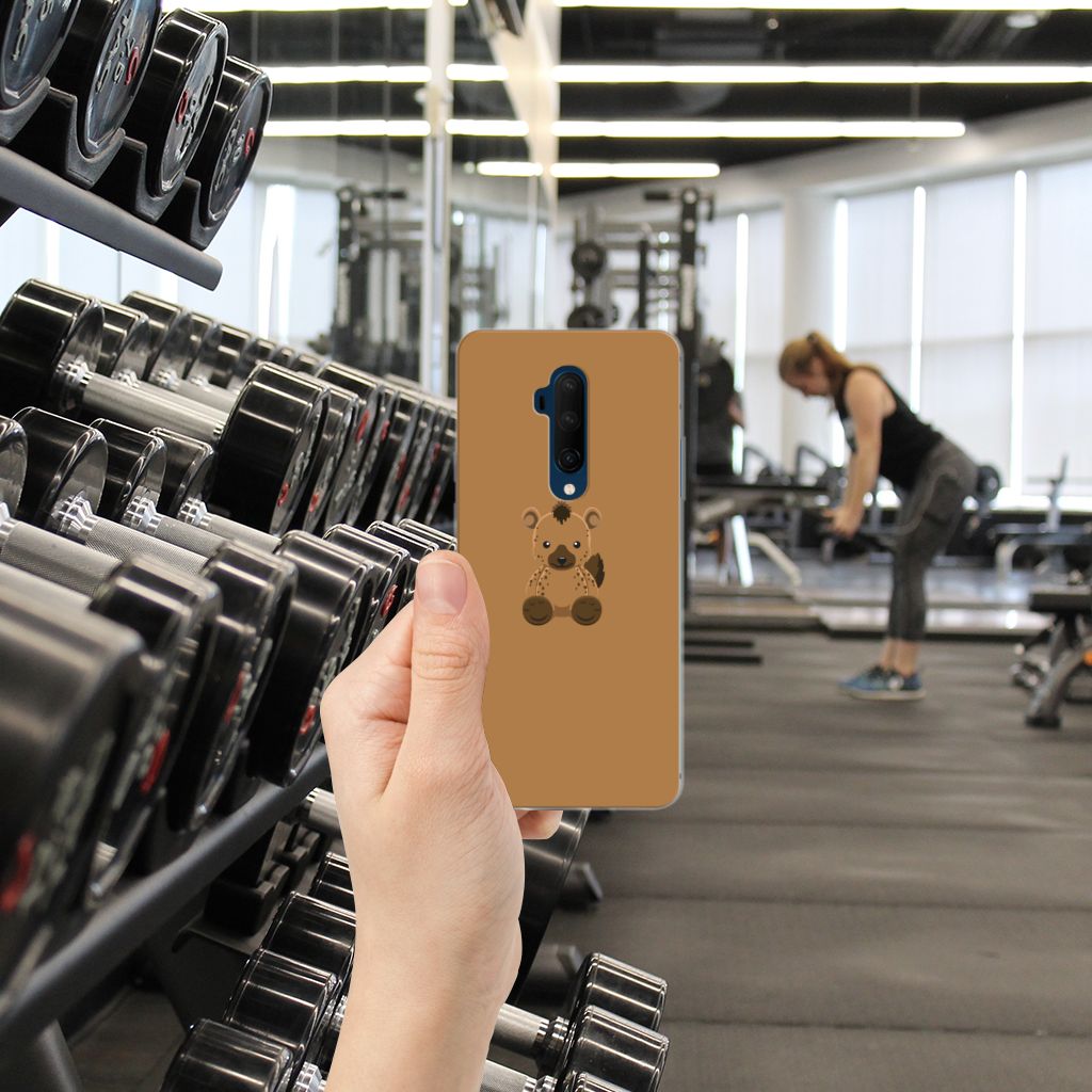 OnePlus 7T Pro Telefoonhoesje met Naam Baby Hyena