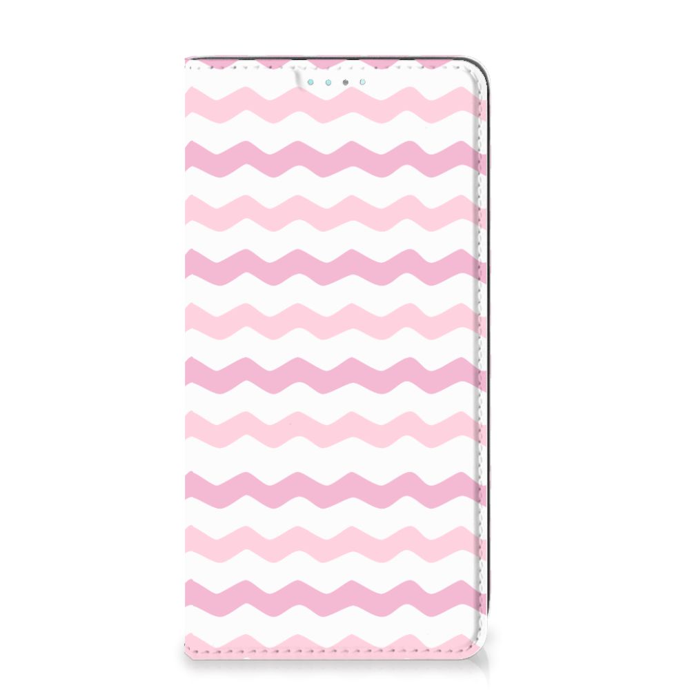 Samsung Galaxy A41 Hoesje met Magneet Waves Roze - B2C Telecom