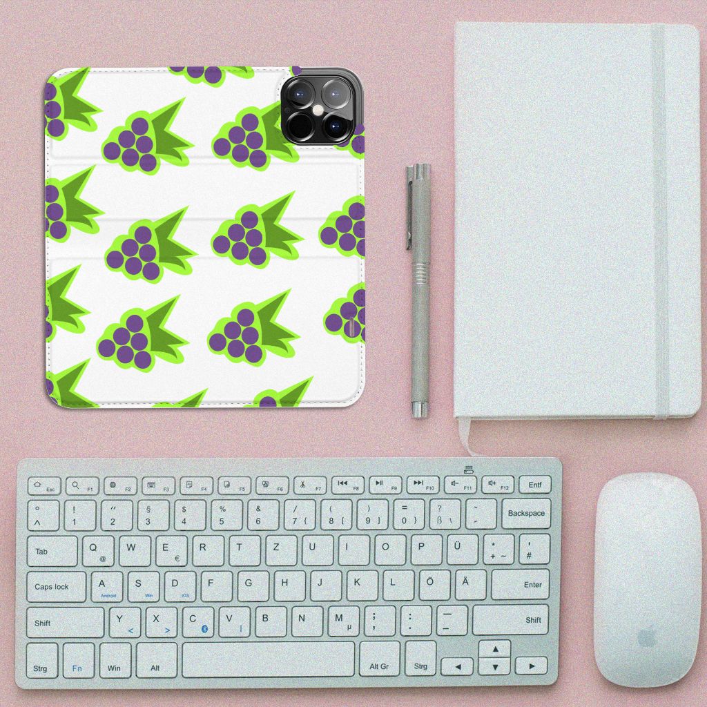 iPhone 12 Pro Max Flip Style Cover Druiven - B2C Telecom