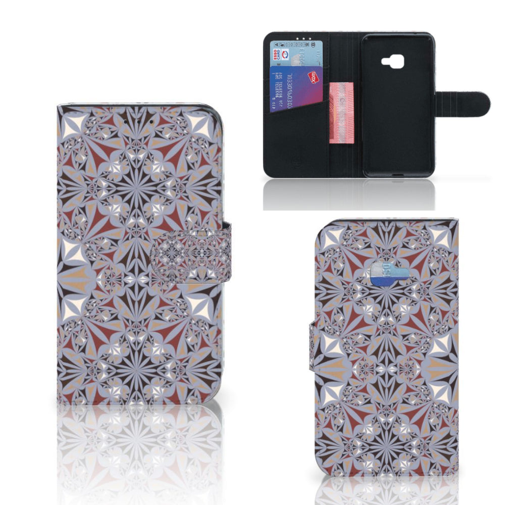 Samsung Galaxy Xcover 4 | Xcover 4s Bookcase Flower Tiles