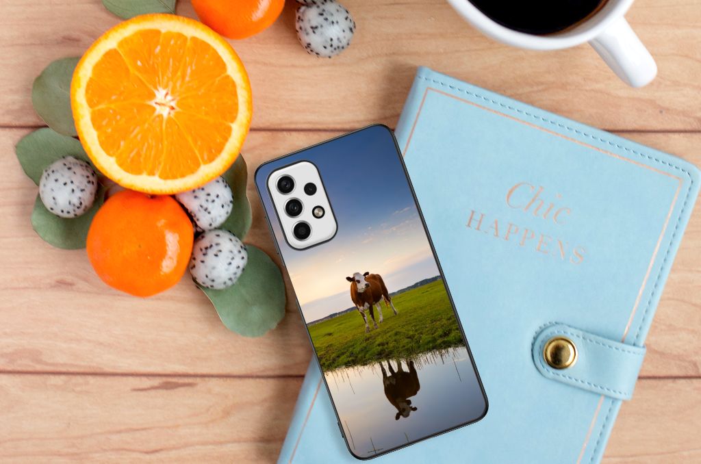 Samsung Galaxy A23 Dierenprint Telefoonhoesje Koe B2C Telecom