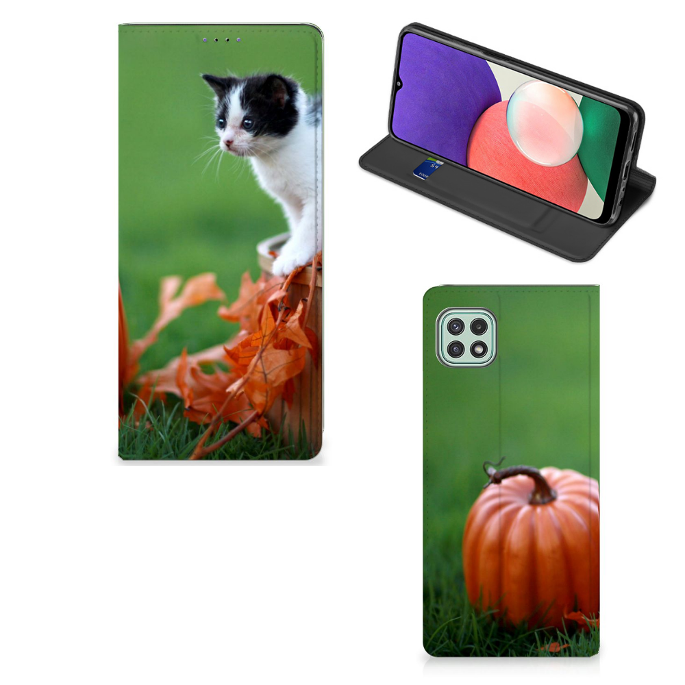Samsung Galaxy A22 5G Hoesje maken Kitten - B2C Telecom