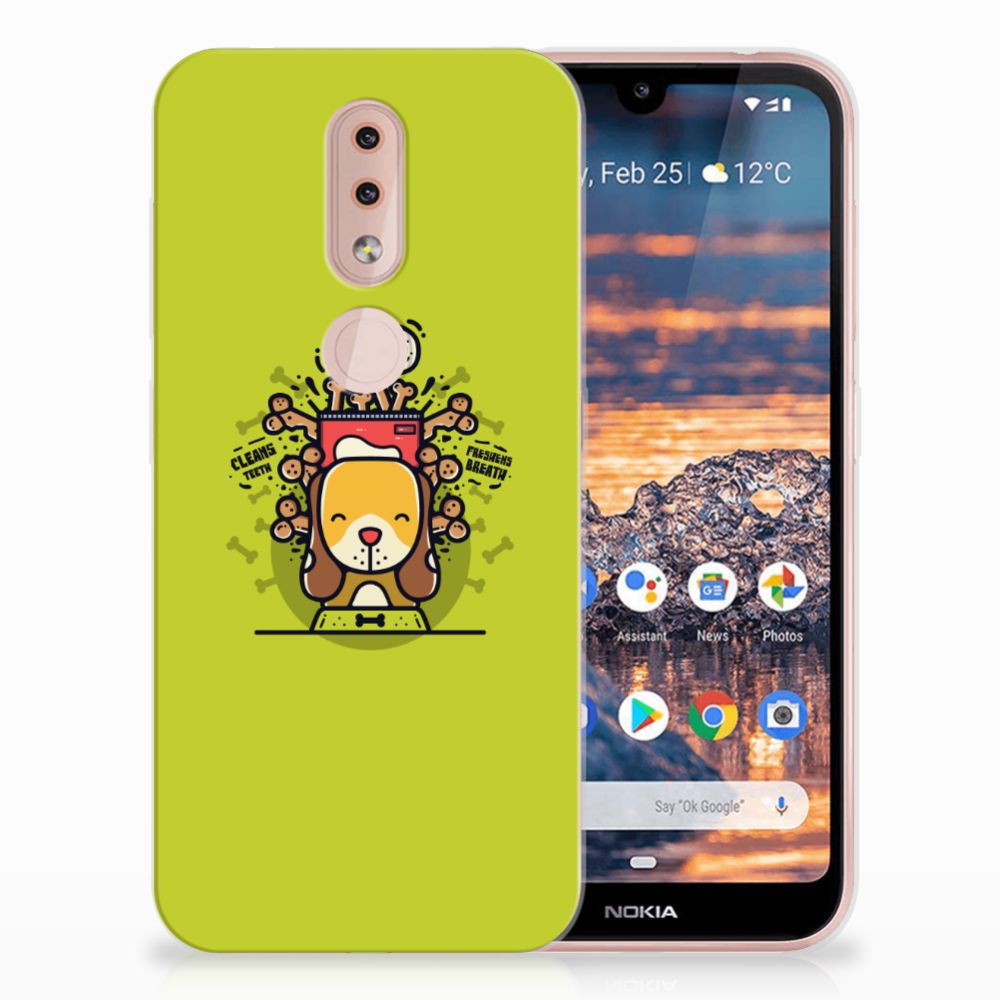 Nokia 4.2 Telefoonhoesje met Naam Doggy Biscuit