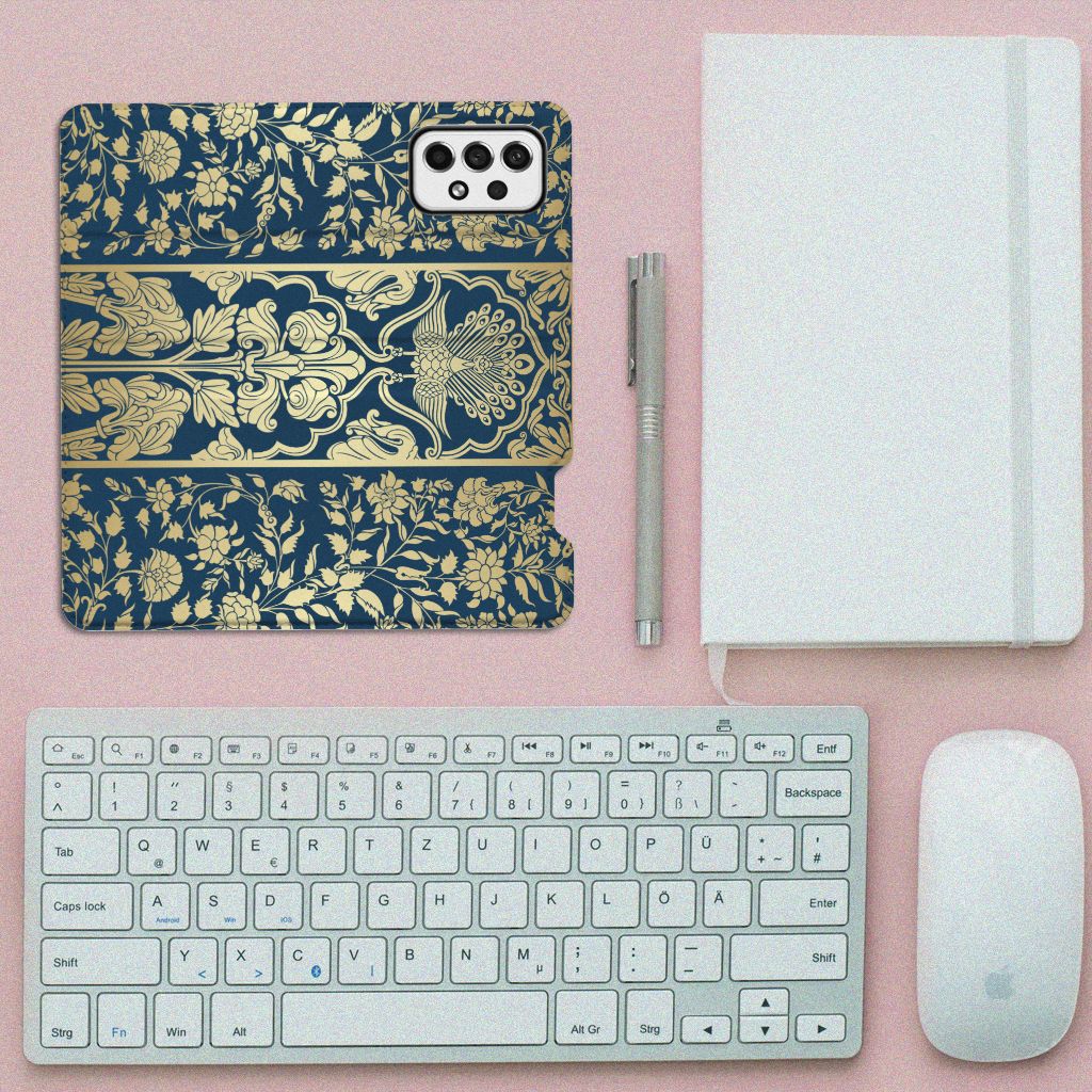 Samsung Galaxy A73 Smart Cover Beige Flowers - B2C Telecom
