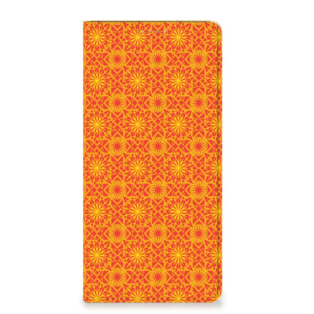 Samsung Galaxy A13 (4G) Hoesje met Magneet Batik Oranje