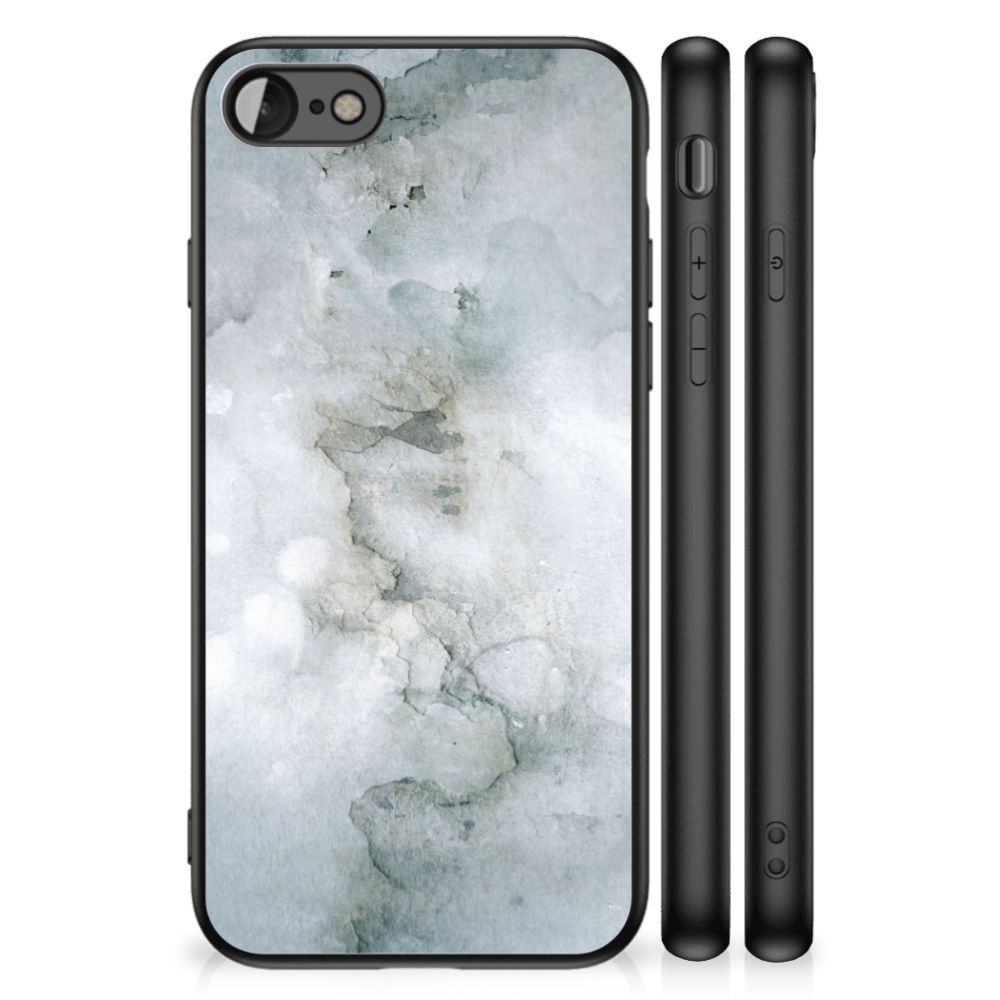 Kleurrijke Telefoonhoesje iPhone SE 2022 | SE 2020 | 7/8 Painting Grey met watercolor design voor Apple iPhone.