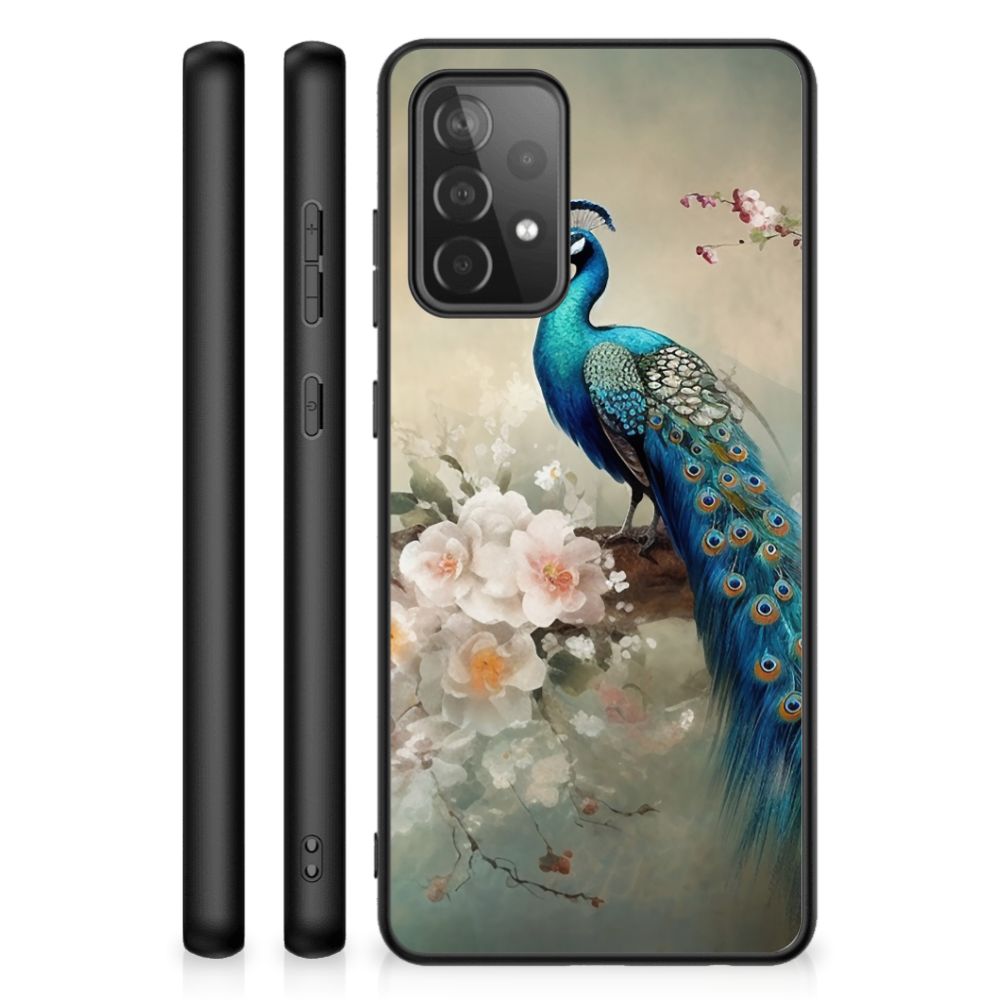 Dierenprint Telefoonhoesje voor Samsung Galaxy A72 (5G/4G) Vintage Pauwen