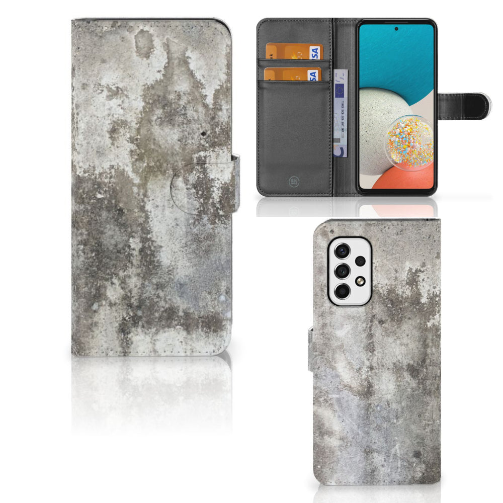 Samsung Galaxy A53 Bookcase Beton Print