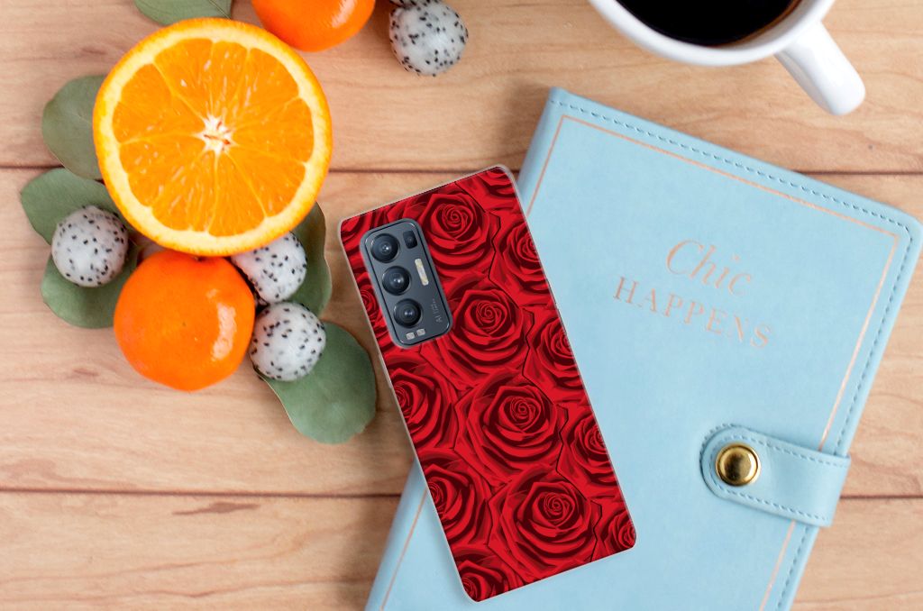 OPPO Find X3 Neo TPU Case Red Roses B2C Telecom