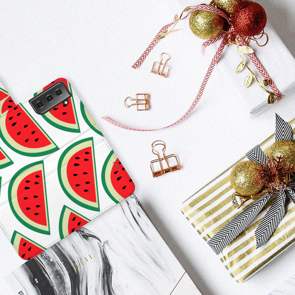 Samsung Galaxy S21 Plus Book Cover Watermelons