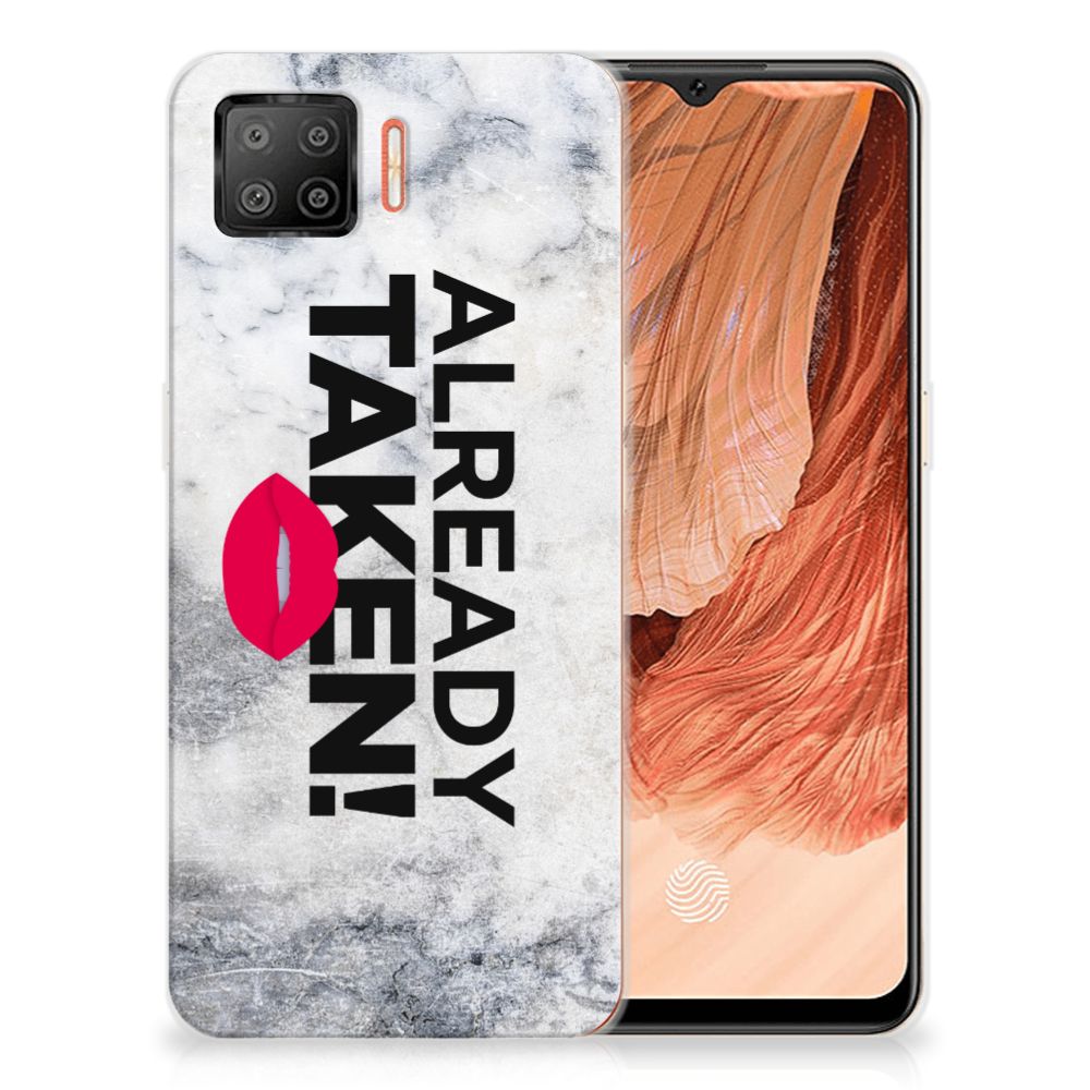 OPPO A73 4G Siliconen hoesje met naam Already Taken White