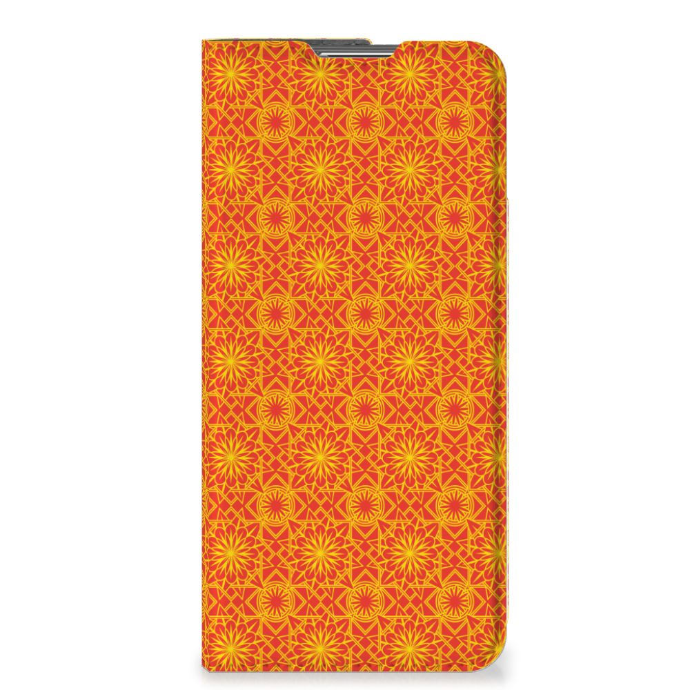 OPPO Find X5 Pro Hoesje met Magneet Batik Oranje - B2C Telecom