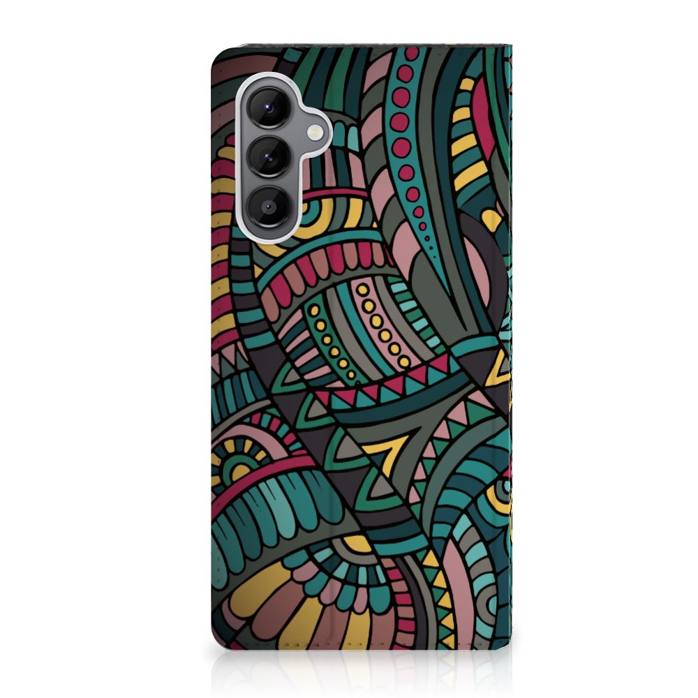 Samsung Galaxy A34 Hoesje met Magneet Aztec - B2C Telecom