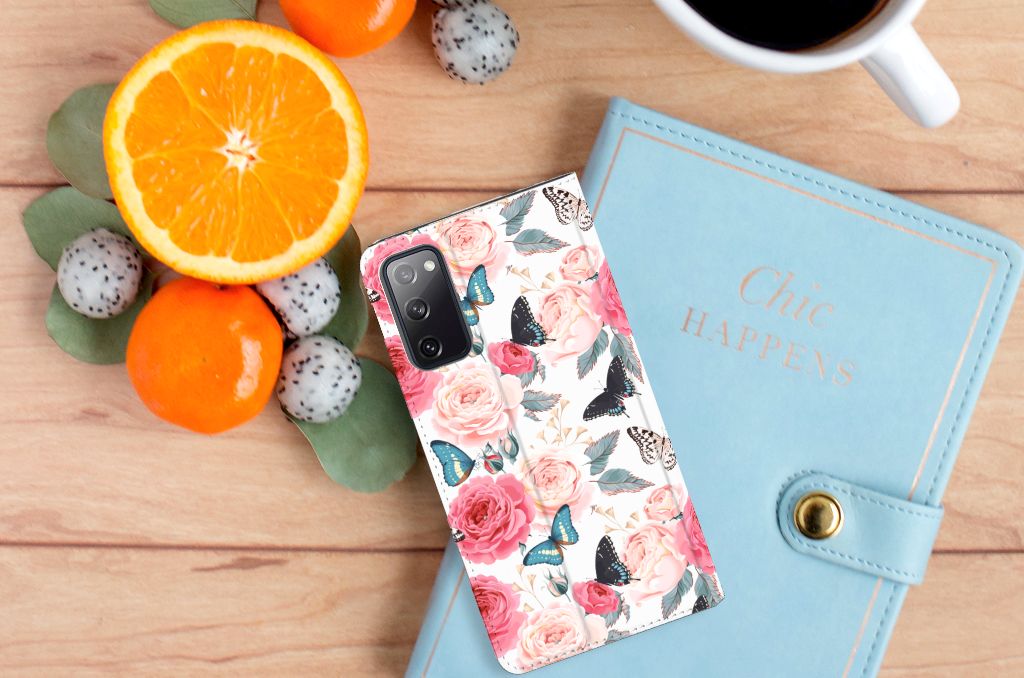 Samsung Galaxy S20 FE Smart Cover Butterfly Roses - B2C Telecom