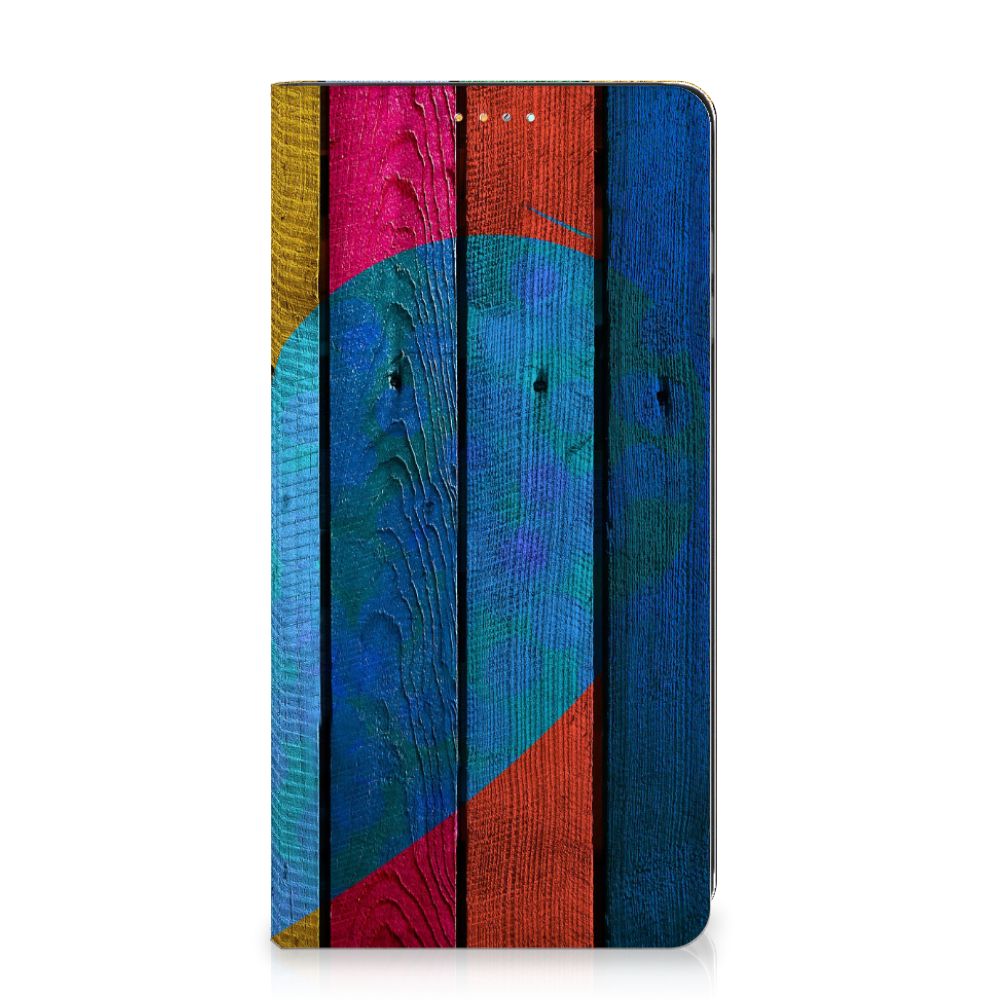 Samsung Galaxy A32 4G | A32 5G Enterprise Editie Book Wallet Case Wood Heart - Cadeau voor je Vriend - B2C Telecom