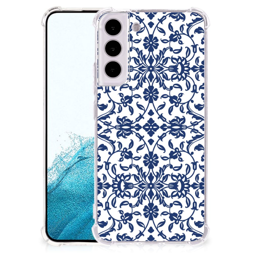 Samsung Galaxy S22 Plus Case Flower Blue