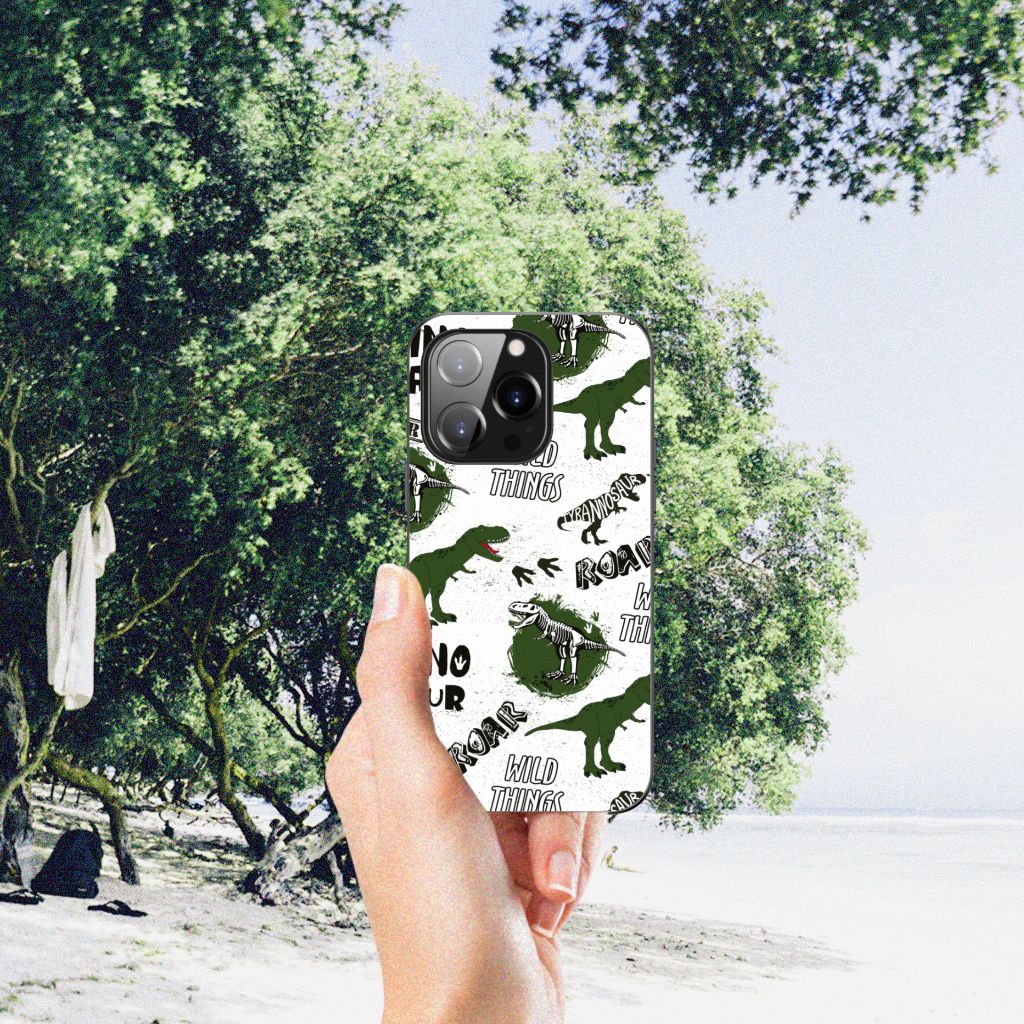 Dierenprint Telefoonhoesje voor iPhone 14 Pro Dinosaurus B2C Telecom