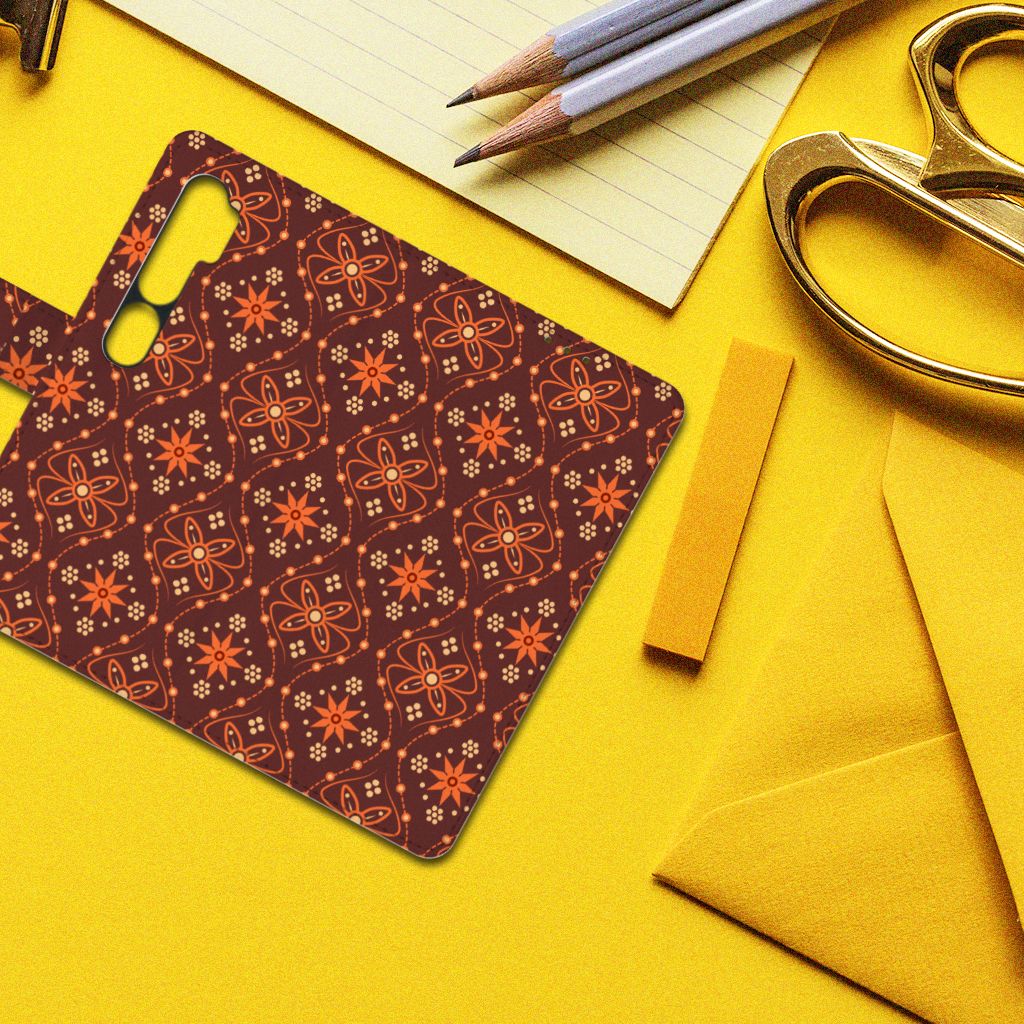 Xiaomi Mi Note 10 Pro Telefoon Hoesje Batik Brown