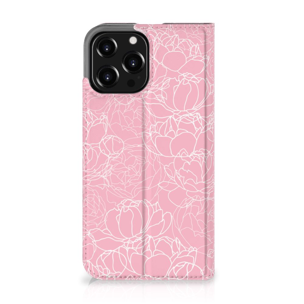 iPhone 13 Pro Max Smart Cover White Flowers - B2C Telecom