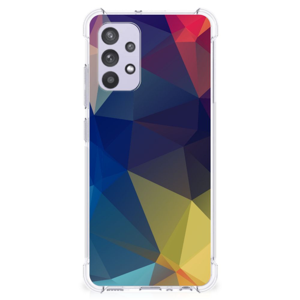 Samsung Galaxy A32 4G | A32 5G Enterprise Editie Shockproof Case Polygon Dark B2C Telecom