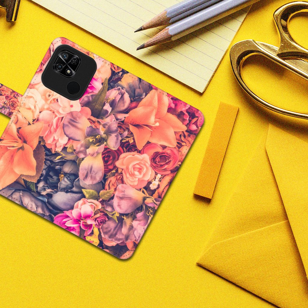 Xiaomi Redmi 10C Hoesje Bosje Bloemen