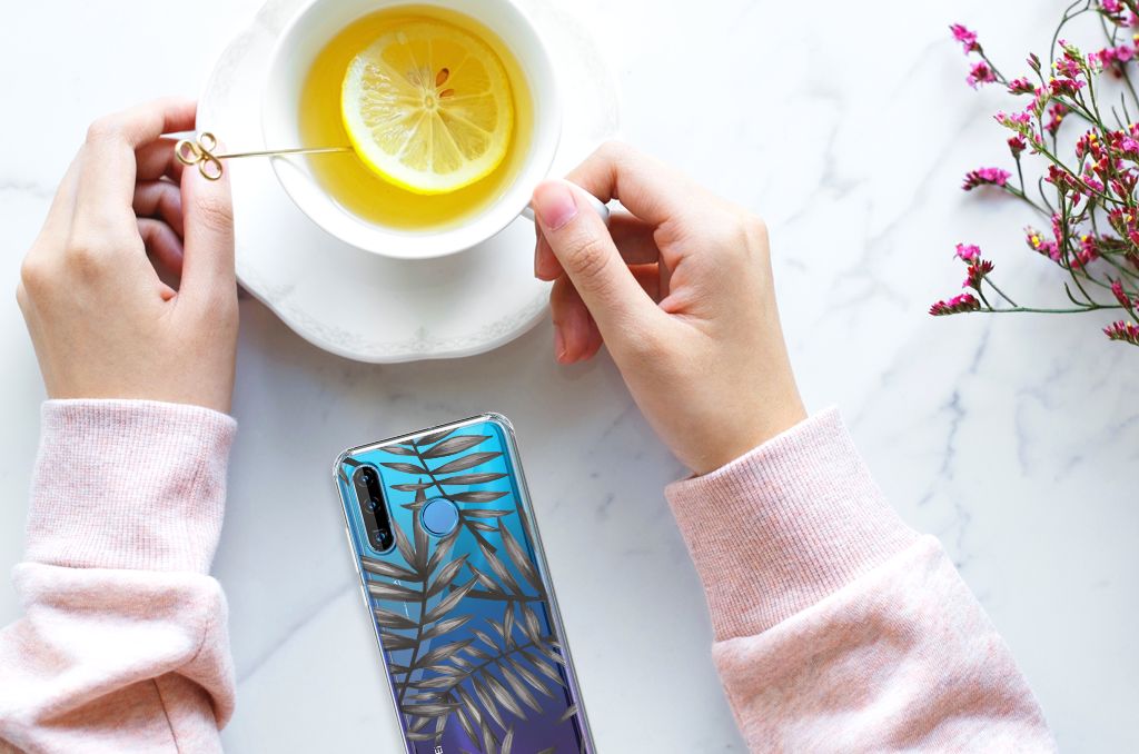 Huawei P30 Lite Case Leaves Grey