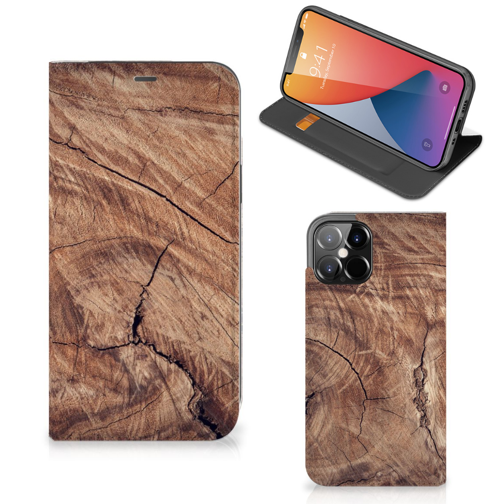 iPhone 12 Pro Max Book Wallet Case Tree Trunk - B2C Telecom