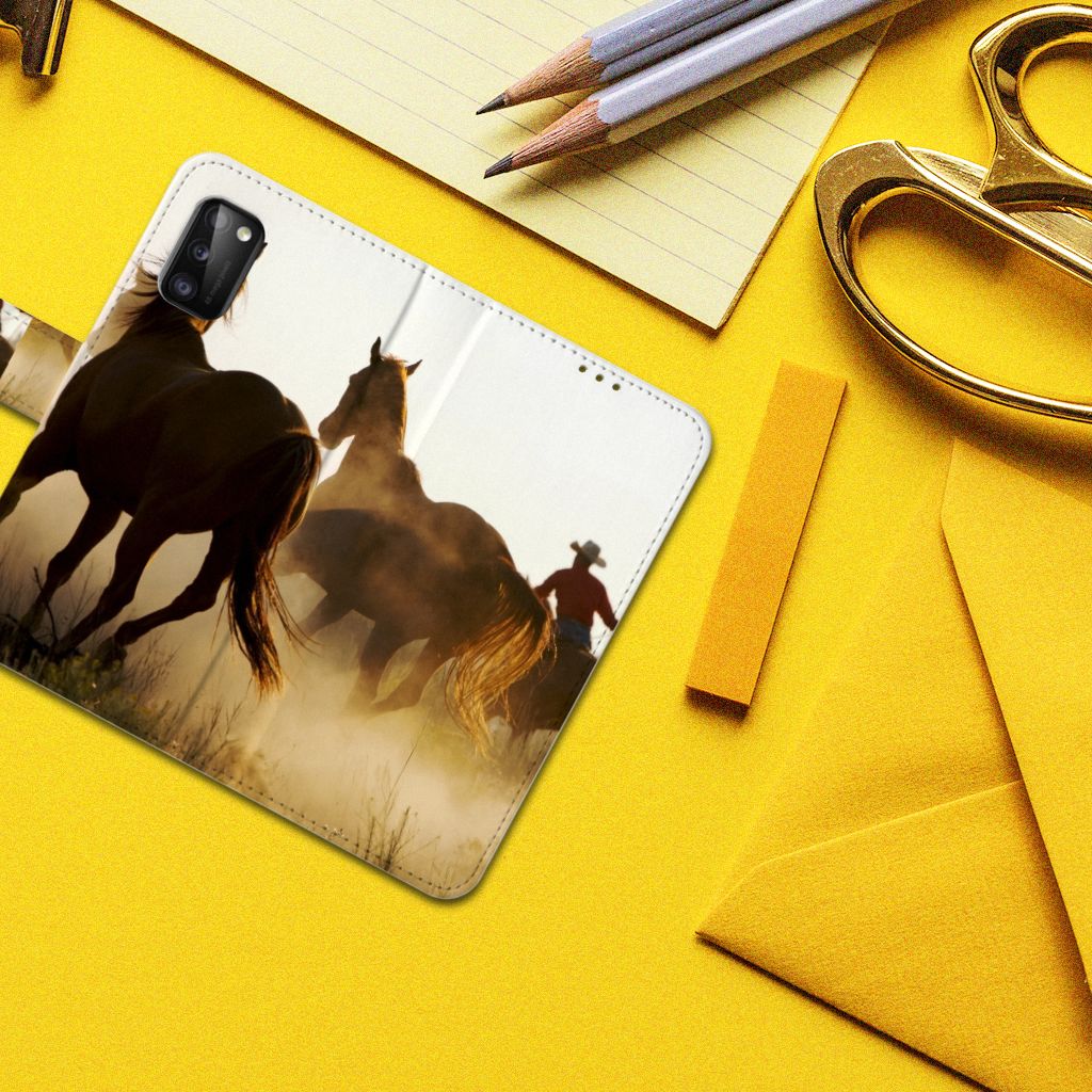 Samsung Galaxy A41 Telefoonhoesje met Pasjes Design Cowboy