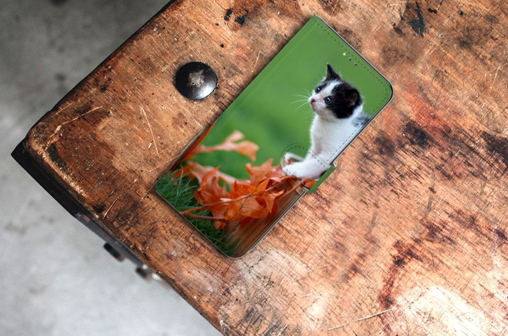Nokia 5.3 Telefoonhoesje met Pasjes Kitten