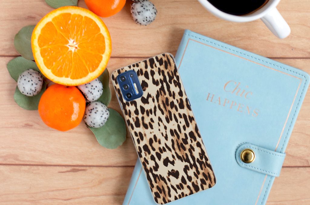 Motorola Moto G9 Plus TPU Hoesje Leopard