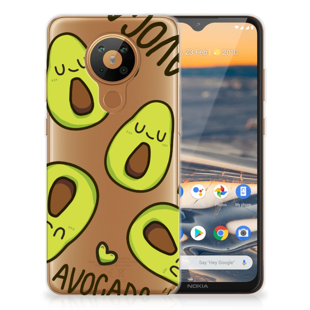 Nokia 5.3 Telefoonhoesje met Naam Avocado Singing