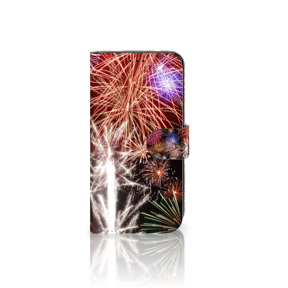 Samsung Galaxy S7 Edge Wallet Case met Pasjes Vuurwerk