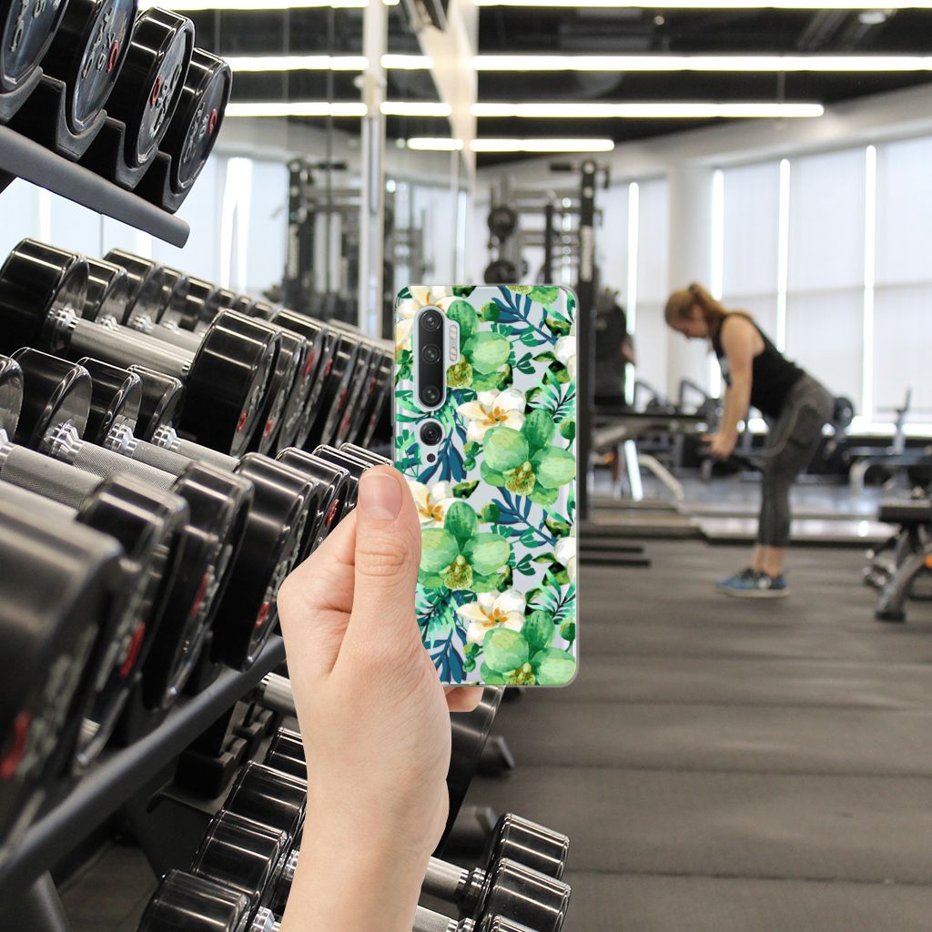 Xiaomi Mi Note 10 Pro TPU Case Orchidee Groen B2C Telecom
