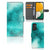 Hoesje Samsung Galaxy A14 4G Painting Blue met een prachtig turquoise design en ruimte voor 3 pasjes.