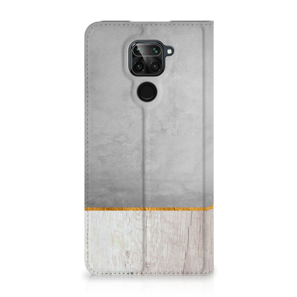 Xiaomi Redmi Note 9 Book Wallet Case Wood Concrete - B2C Telecom