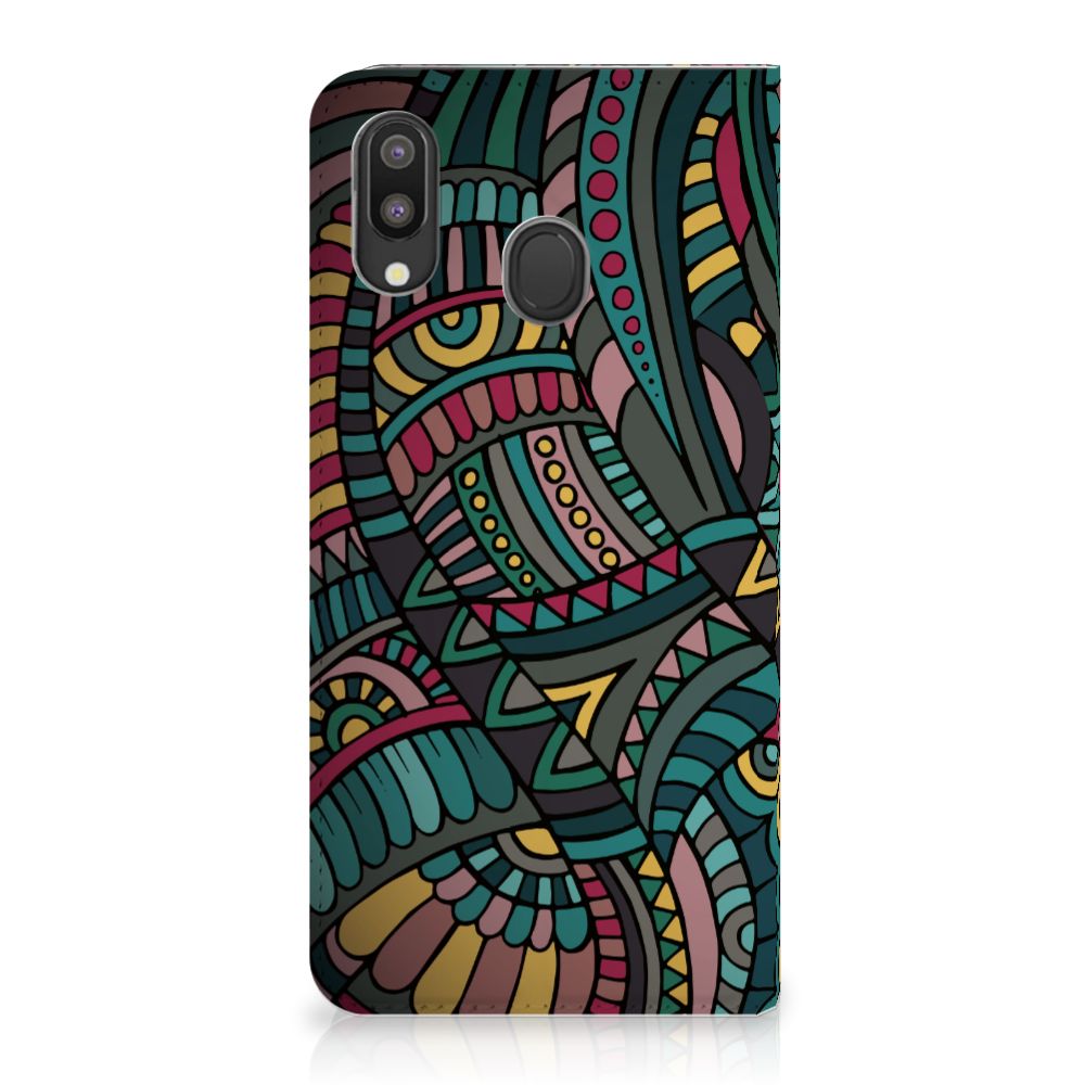 Samsung Galaxy M20 Hoesje met Magneet Aztec