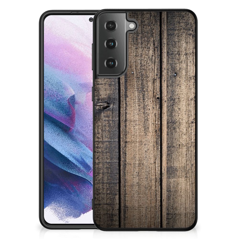 Samsung Galaxy S21 Plus Houten Print Telefoonhoesje Steigerhout