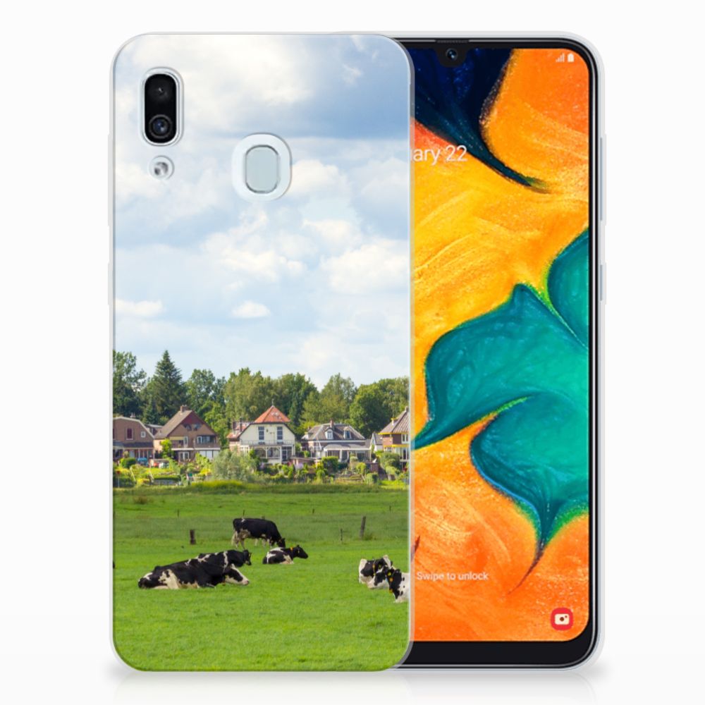 Samsung Galaxy A30 TPU Hoesje Koeien