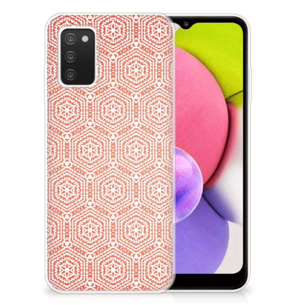 Samsung Galaxy A03S TPU bumper Pattern Orange B2C Telecom
