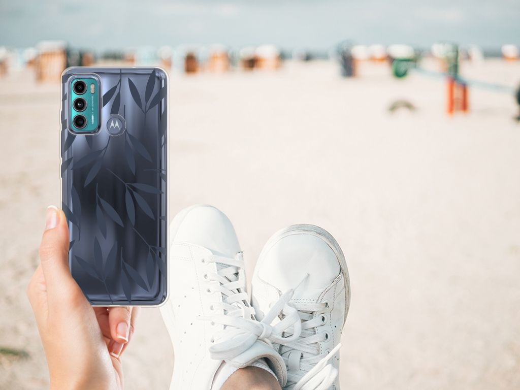Motorola Moto G60 TPU Case Leaves Blue B2C Telecom