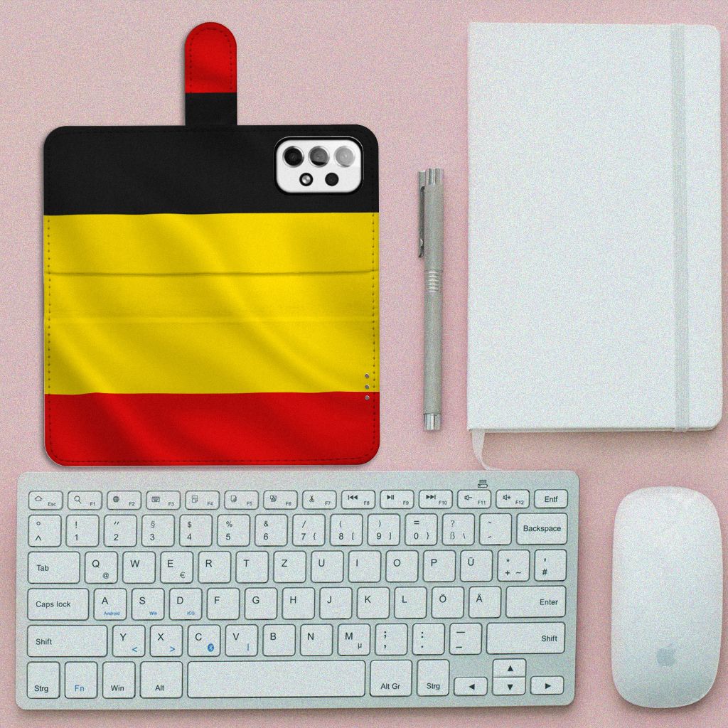 Samsung Galaxy A73 5G Bookstyle Case Belgische Vlag